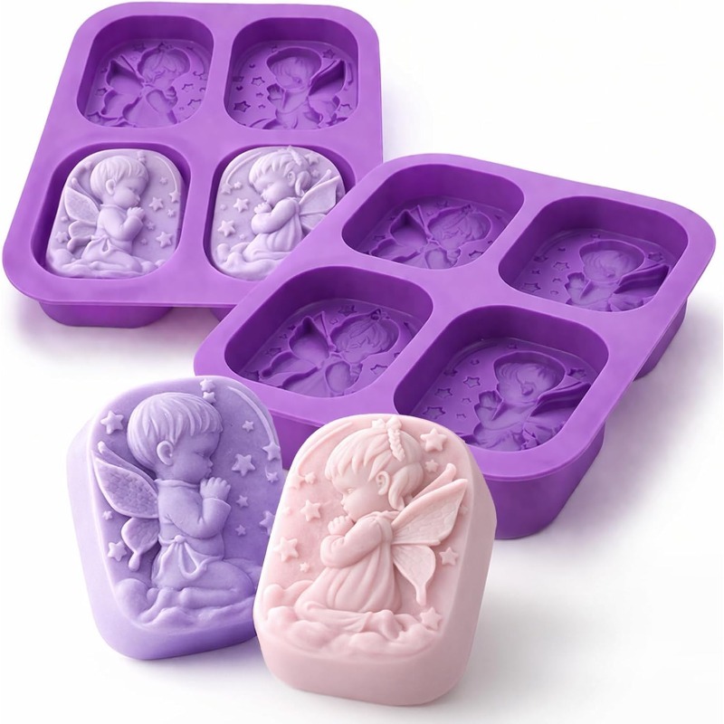 Candle Making Tutorial - Angel Silicone Mold For Soap Making