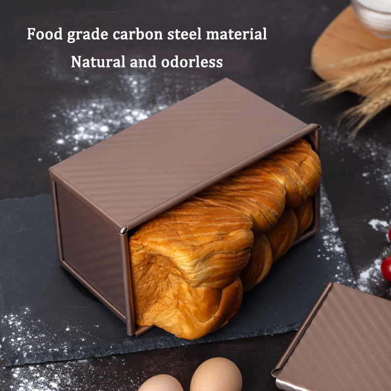 Rectangle Loaf Pan Baking Toas - Tin Container Lid recension och pris
