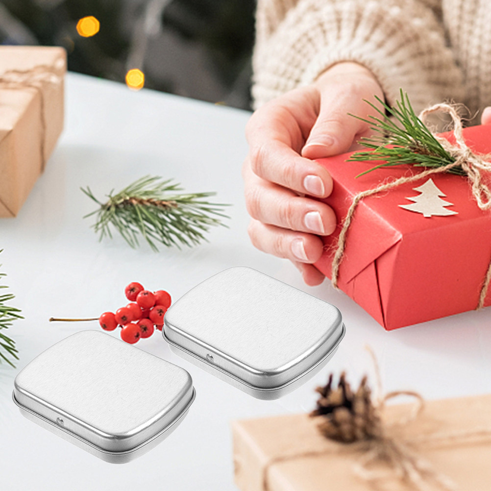 5Pcs Portable Metal Tin Box Co - Tin Container Lid recension och pris