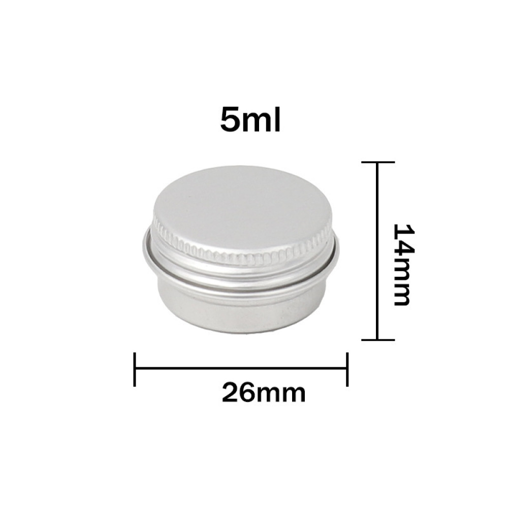 Sample Aluminum Jar Round Meta - Tin Container Lid recension och pris