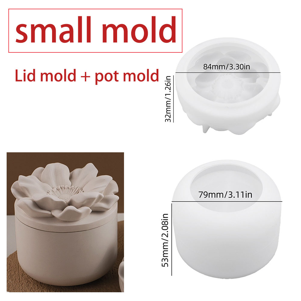 Sunflower Storage Box Silicone - Candle Making Jars With Lids recension och pris