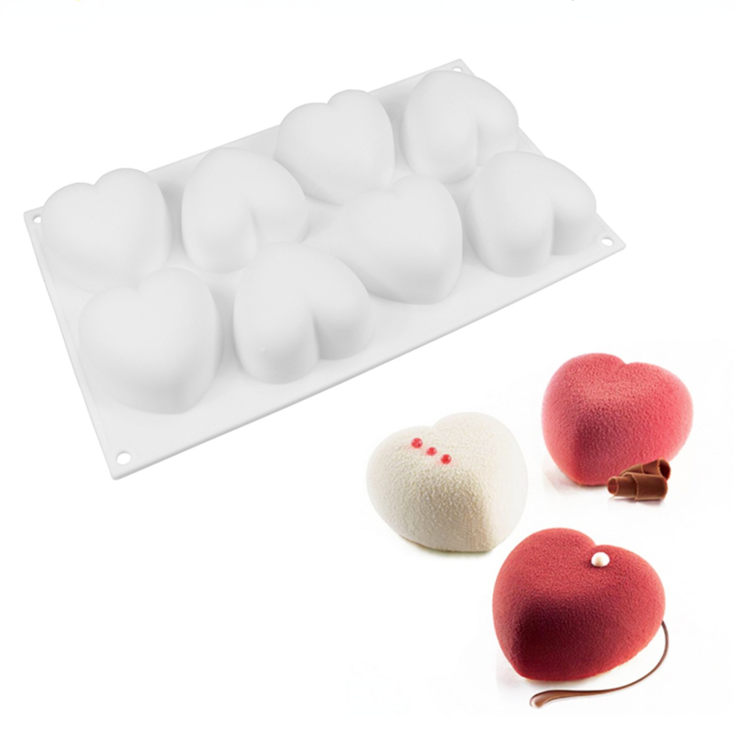 Love Heart Silicone Soap Mold  - Candle Making Tutorial recension och pris