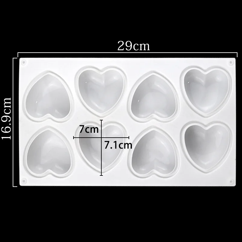 Love Heart Silicone Soap Mold  - Candle Making Tutorial recension och pris