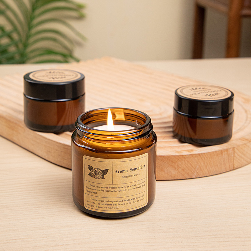 Brown Glass Cup Aromatherapy C - Candle Making Jug recension och pris