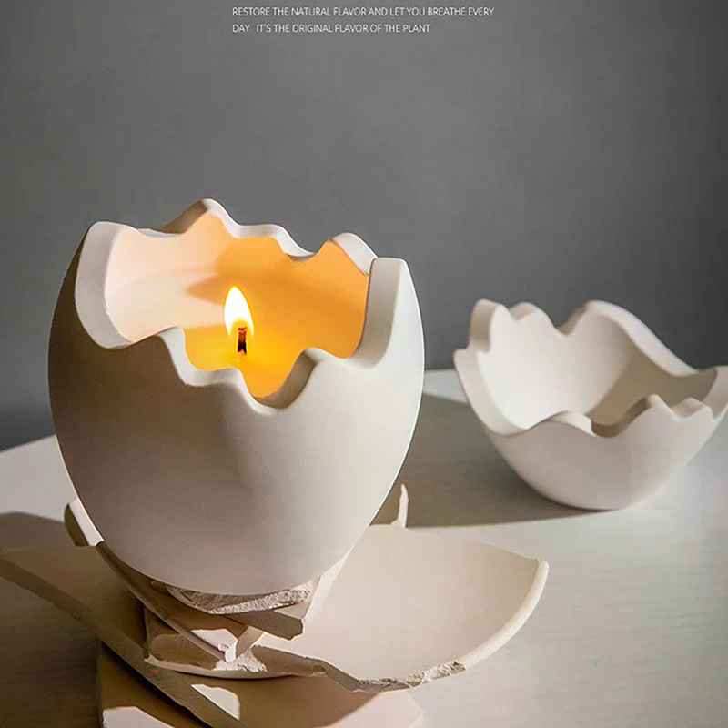 New Egg Shape Candle Jar Mold  - Candle Making Jars With Lids recension och pris