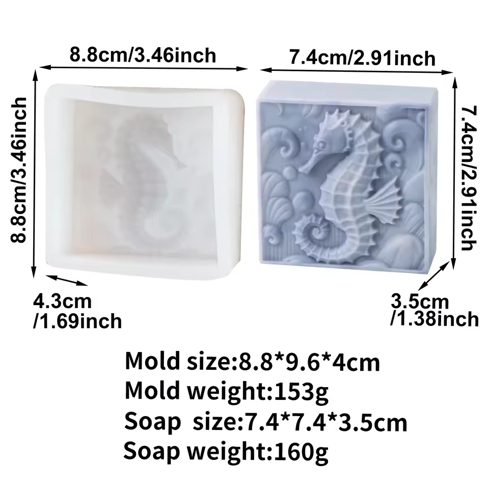 3D Seahorse Silicone Soap Mold - Candle Making Tutorial recension och pris